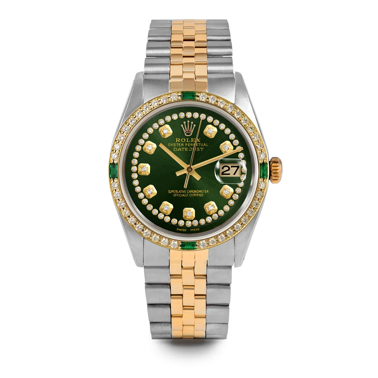 Rolex Datejust 36mm | 1601-TT-GRN-STRD-4EMD-JBL