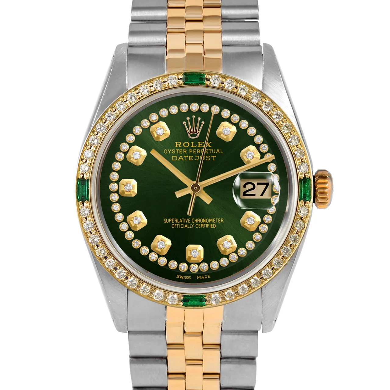 Rolex Datejust 36mm | 1601-TT-GRN-STRD-4EMD-JBL
