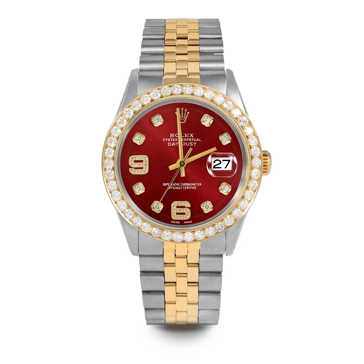 Rolex Datejust 36mm | 1601-TT-RED-8DA69-25CT-JBL