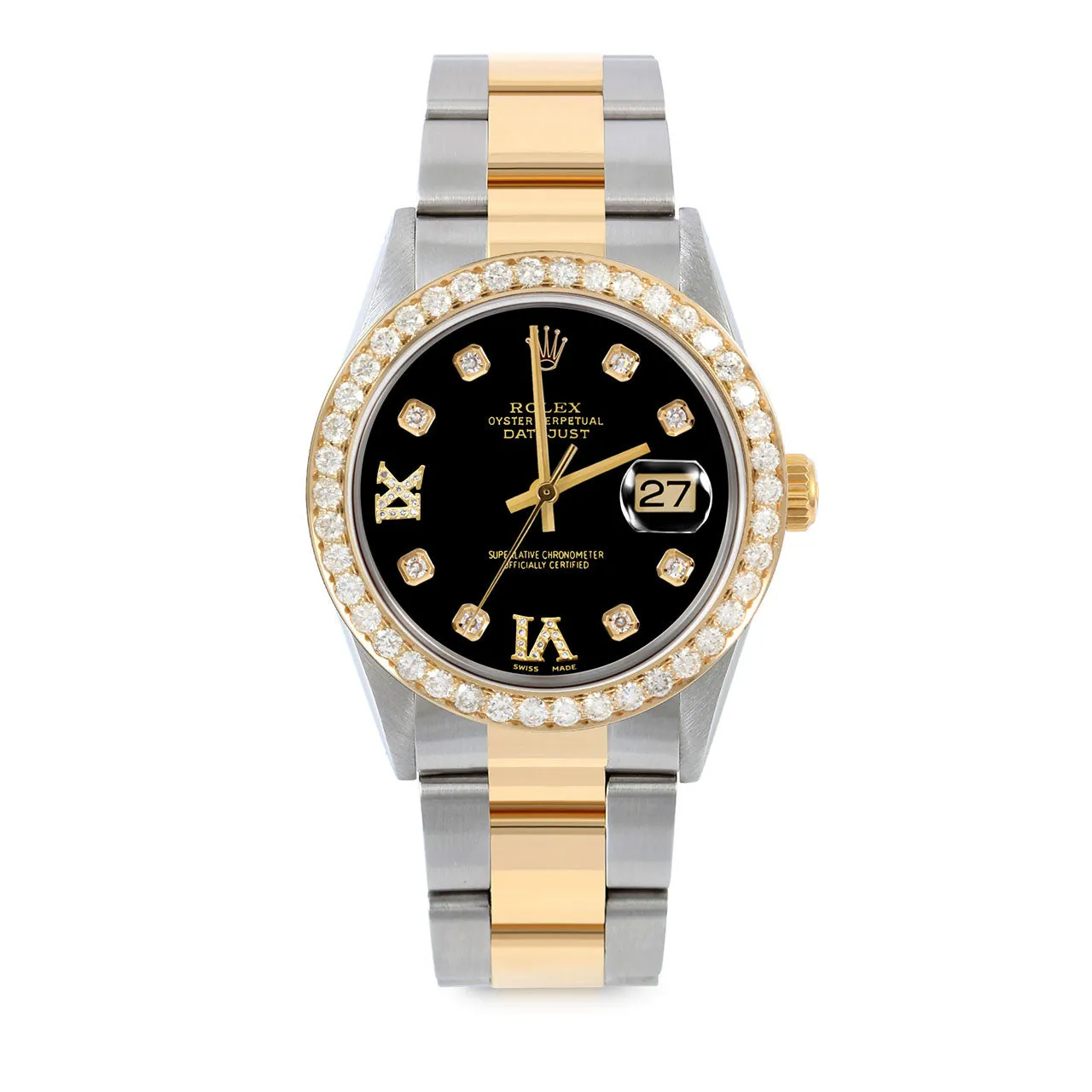 Rolex Datejust 36mm | 16013-BLK-8DR69-25CT-OYS