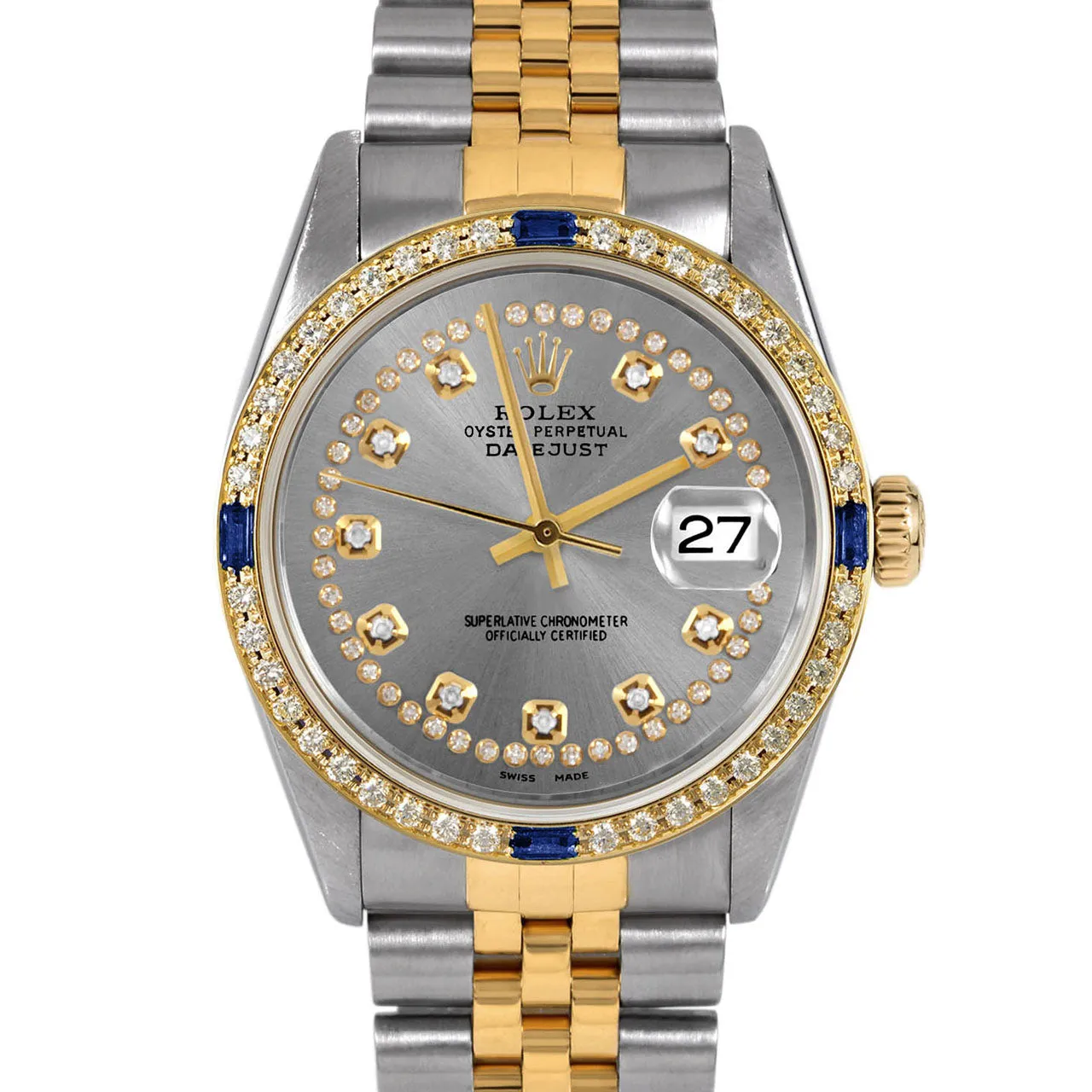 Rolex Datejust 36mm | 16013-SLT-STRD-4SPH-JBL