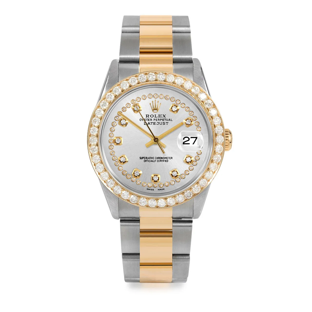 Rolex Datejust 36mm | 16233-SLV-STRD-25CT-OYS