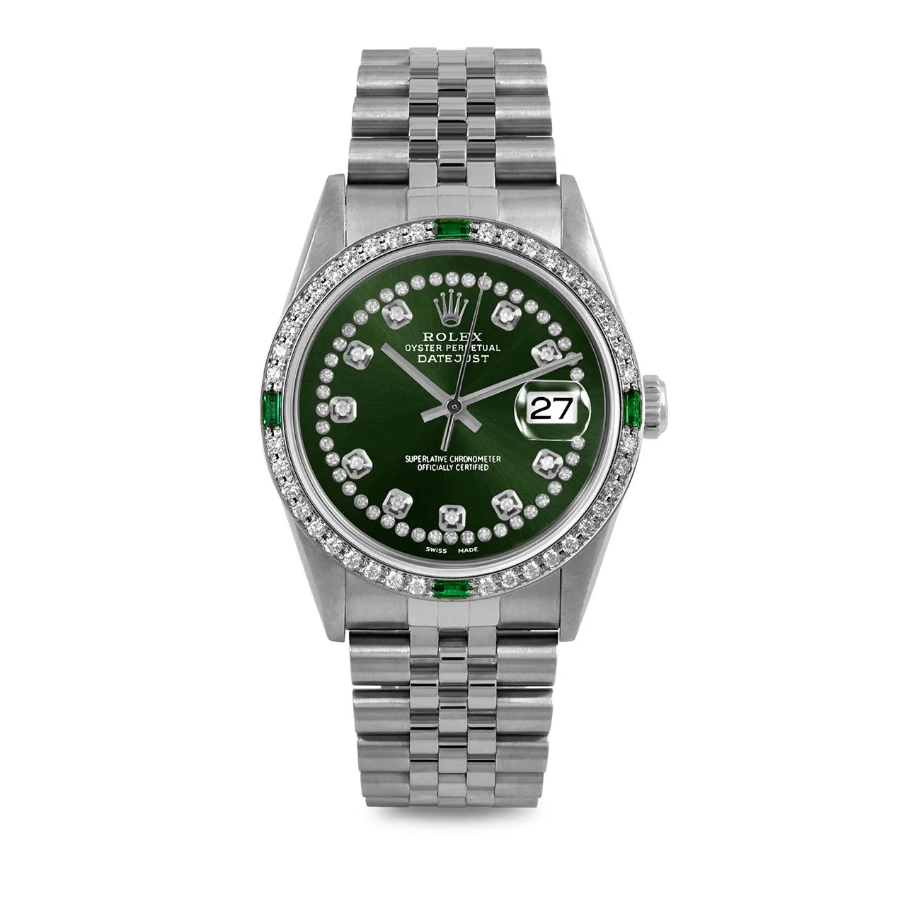 Rolex Datejust 36mm | 16234-GRN-STRD-4EMD-JBL