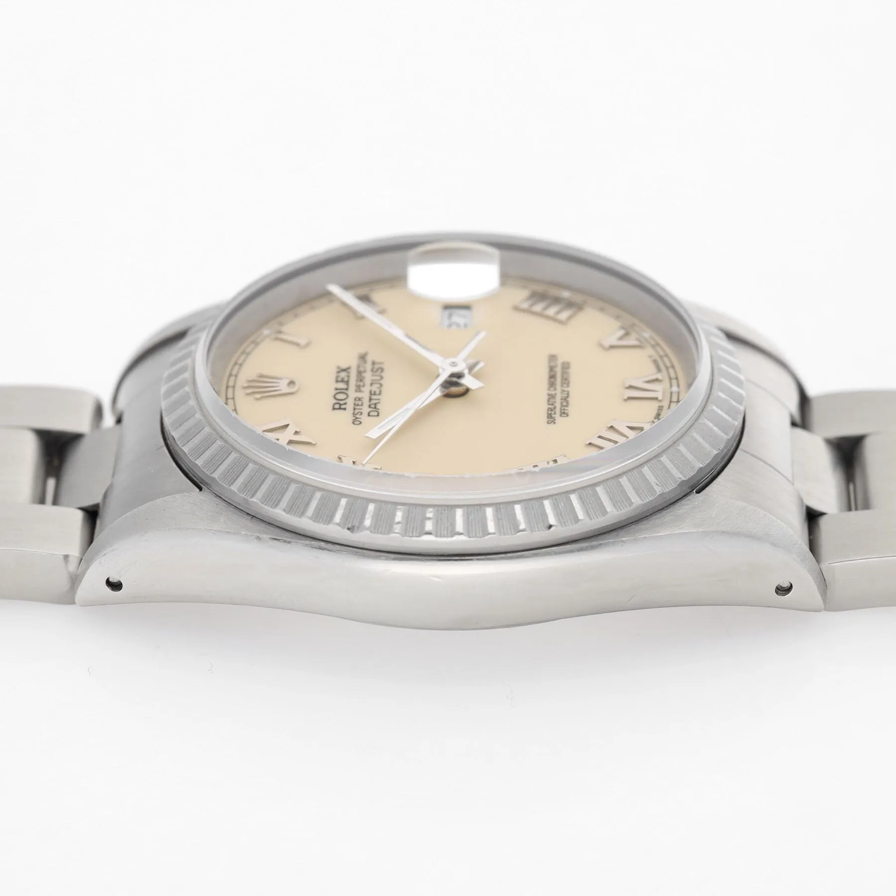 Rolex Datejust Cream Dial ref 16220 Box and Paper Set