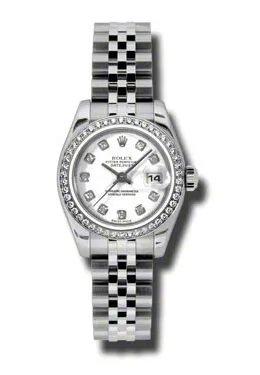 Rolex Lady Datejust 26 White Dial Stainless Steel Jubilee Bracelet Automatic Watch 179384WDJ