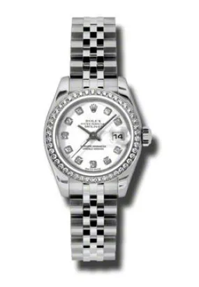 Rolex Lady Datejust 26 White Dial Stainless Steel Jubilee Bracelet Automatic Watch 179384WDJ