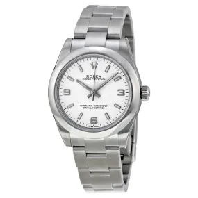 Rolex Oyster Perpetual 31 mm White Dial Stainless Steel Bracelet Automatic Unisex Watch 177200WASO