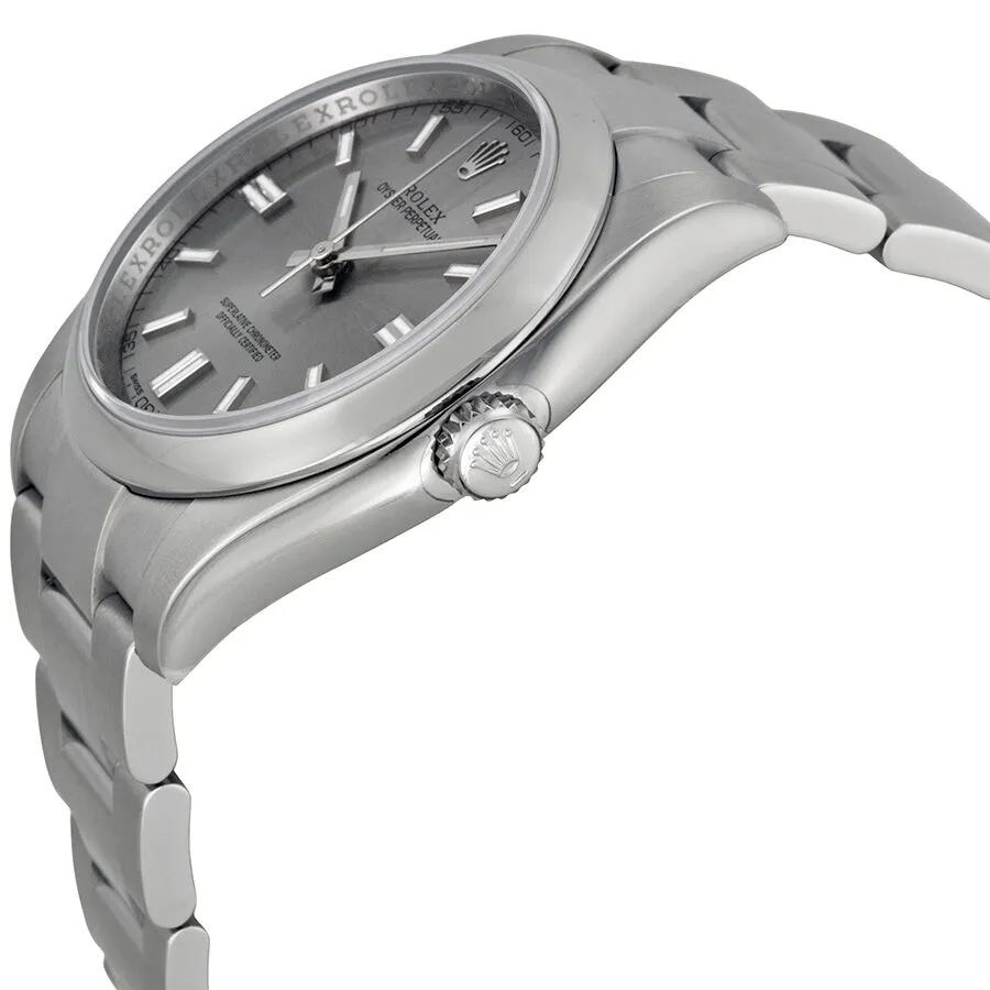 Rolex Oyster Perpetual 36 mm Rhodium Dial Stainless Steel Bracelet Automatic Men's Watch 116000RSO