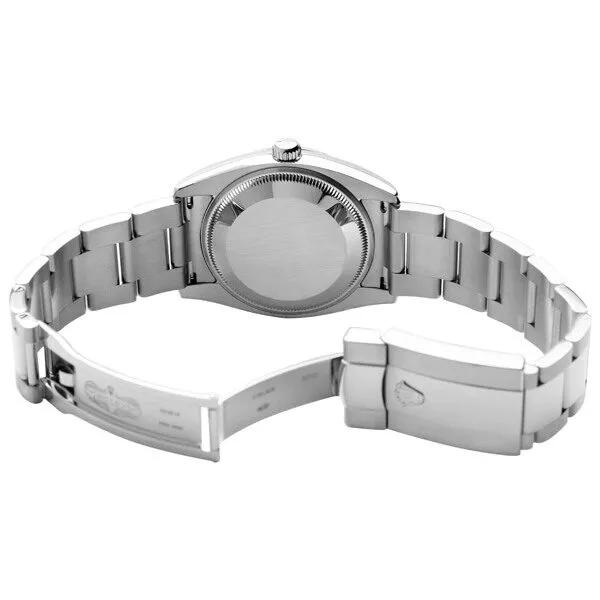 Rolex Oyster Perpetual Date 34 Silver Dial Stainless Steel Bracelet Automatic Men's Watch 115200SRO
