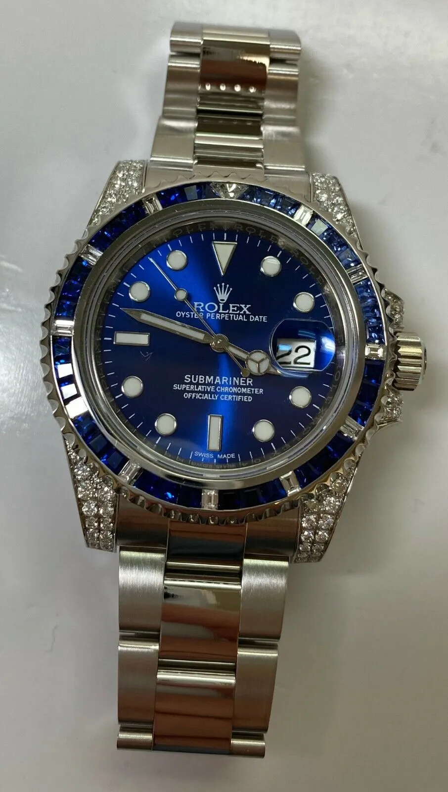 Rolex Submariner 116610LN Steel 116659SABR Natural VS / F Diamonds Sapphires