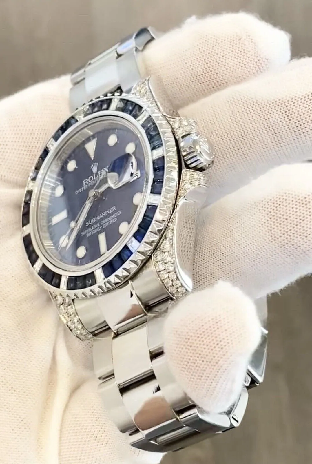Rolex Submariner 116610LN Steel 116659SABR Natural VS / F Diamonds Sapphires