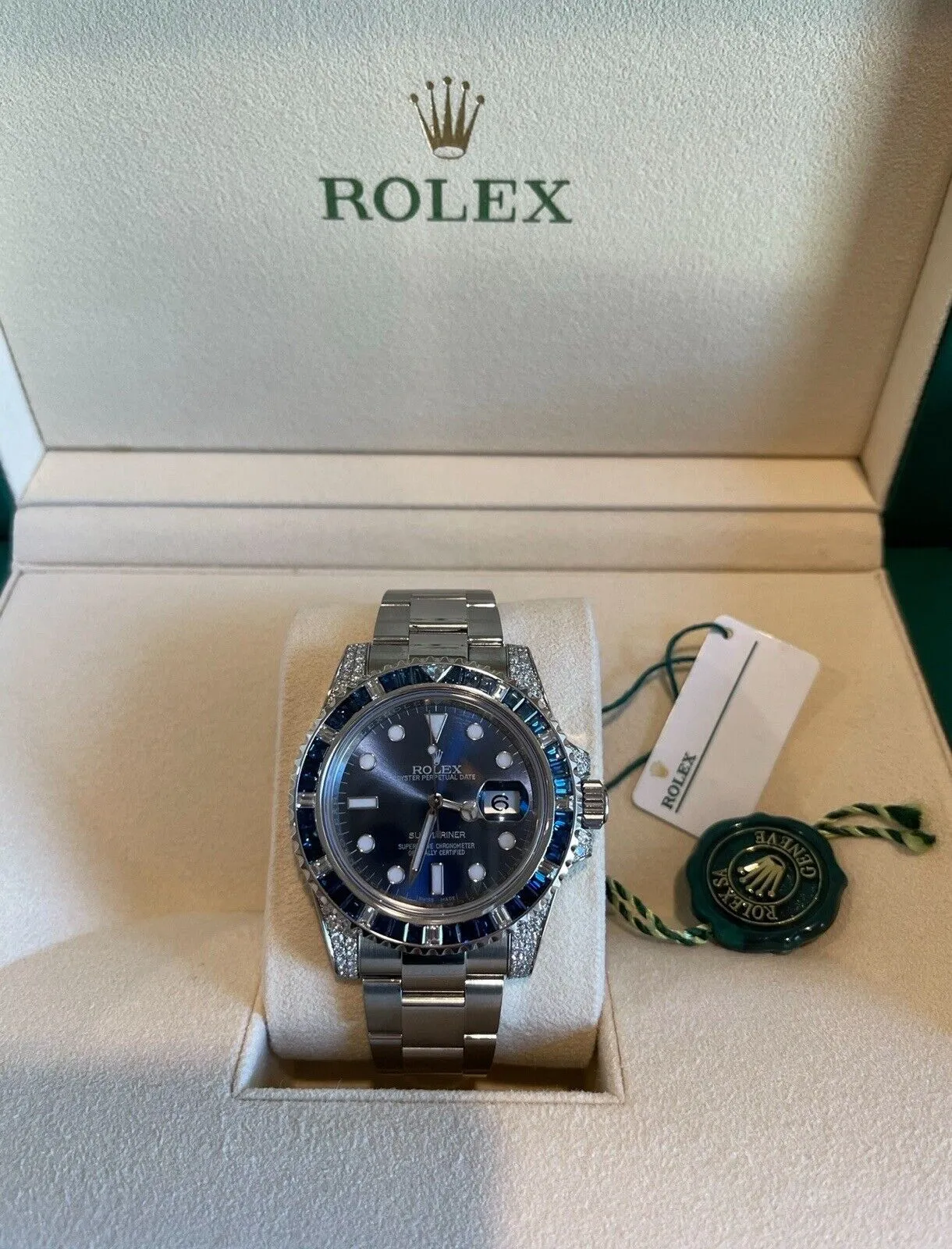 Rolex Submariner 116610LN Steel 116659SABR Natural VS / F Diamonds Sapphires