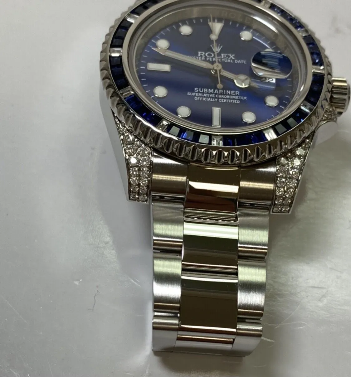 Rolex Submariner 116610LN Steel 116659SABR Natural VS / F Diamonds Sapphires