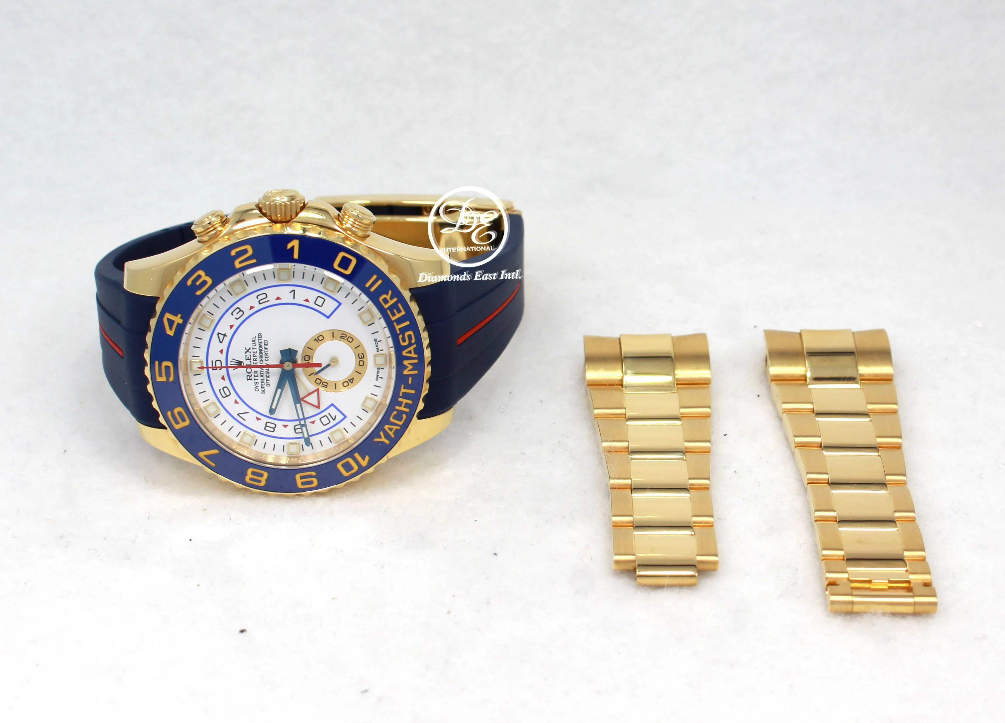 Rolex Yacht Master II 116688 18K Yellow Gold Watch / Rubber B Band Watch MINT