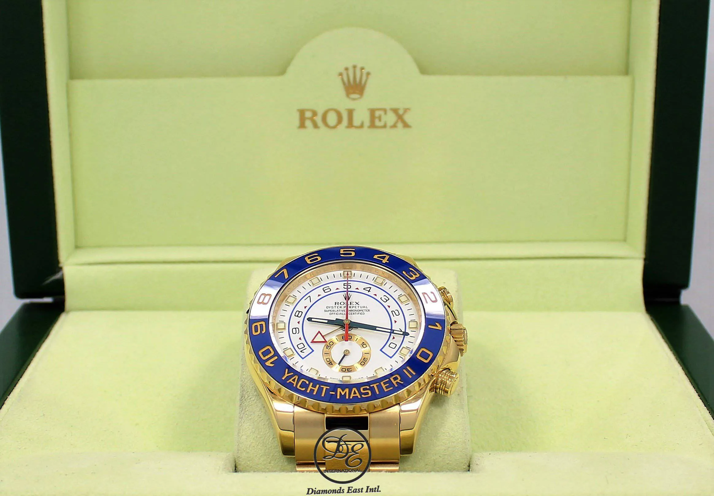 Rolex Yacht Master II 116688 18K Yellow Gold Watch / Rubber B Band Watch MINT