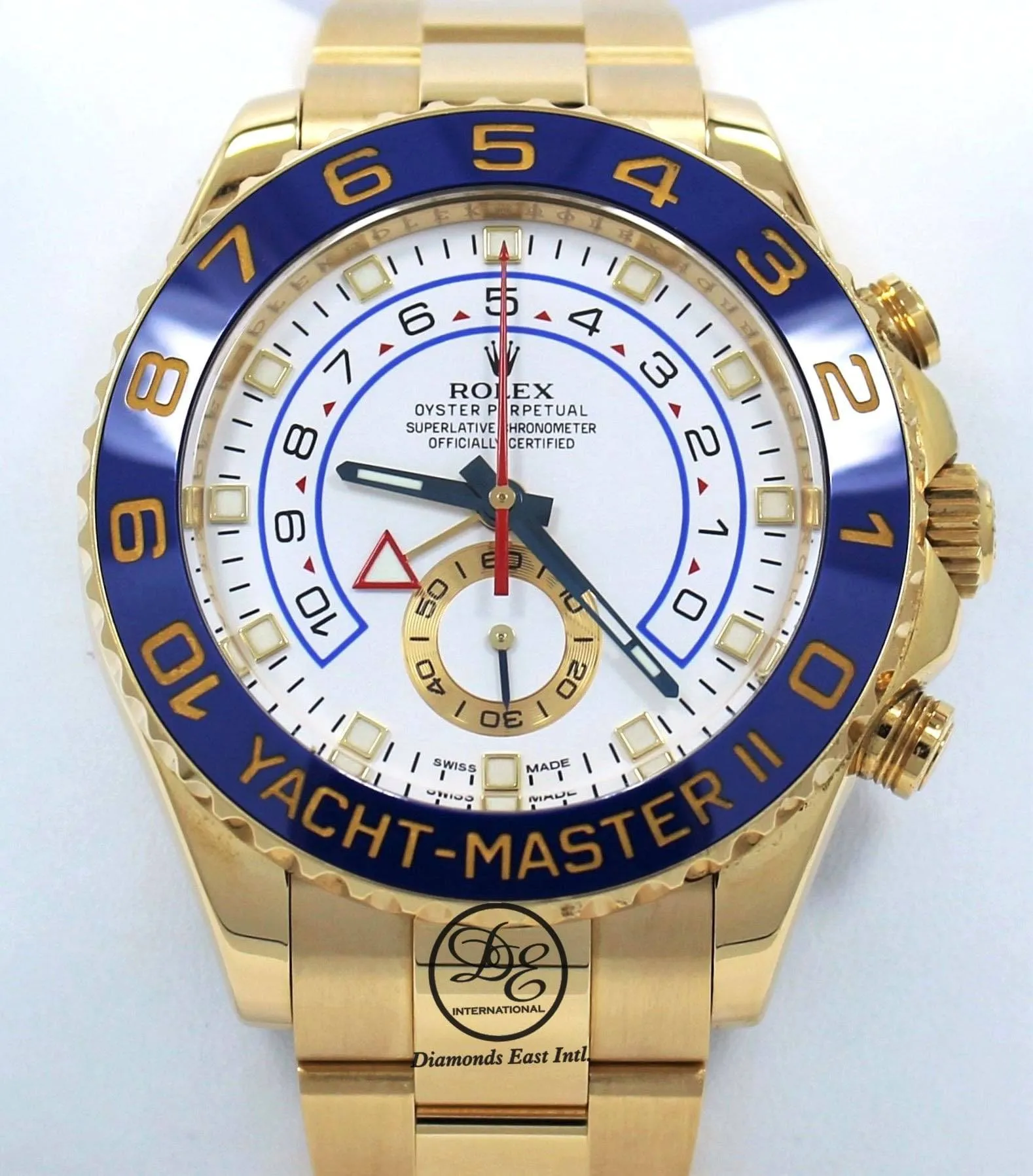 Rolex Yacht Master II 116688 18K Yellow Gold Watch / Rubber B Band Watch MINT