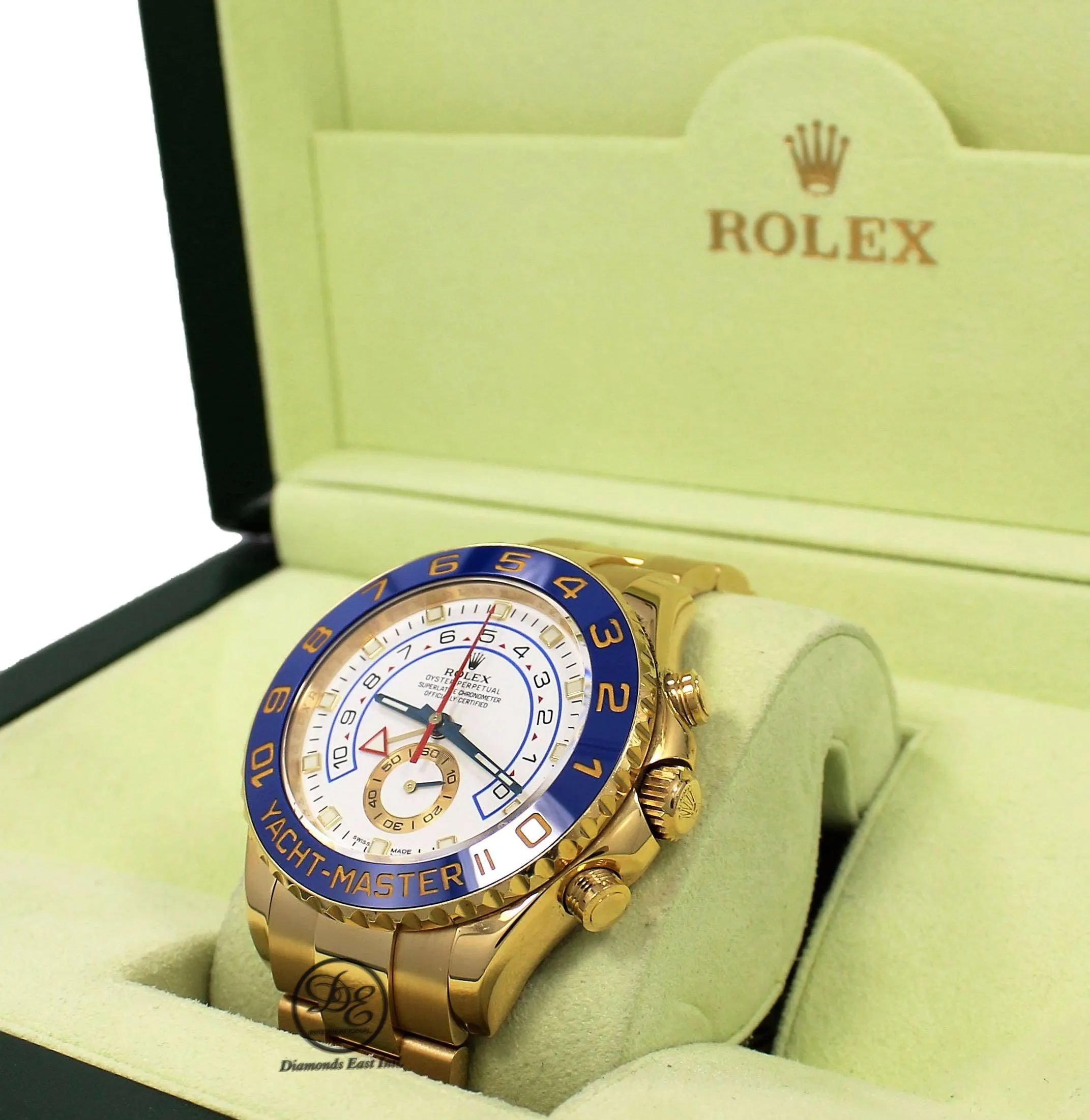 Rolex Yacht Master II 116688 18K Yellow Gold Watch / Rubber B Band Watch MINT