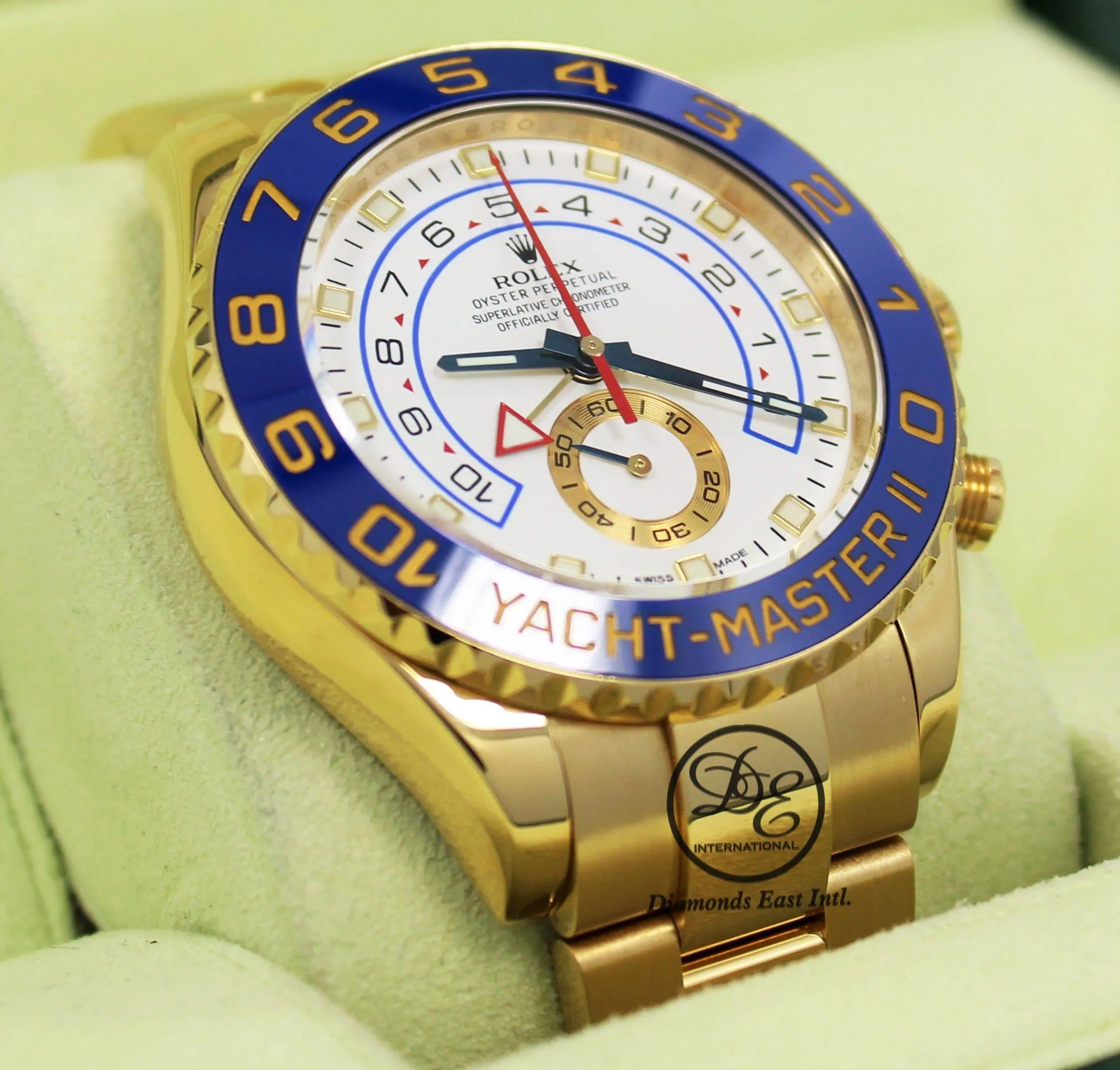 Rolex Yacht Master II 116688 18K Yellow Gold Watch / Rubber B Band Watch MINT