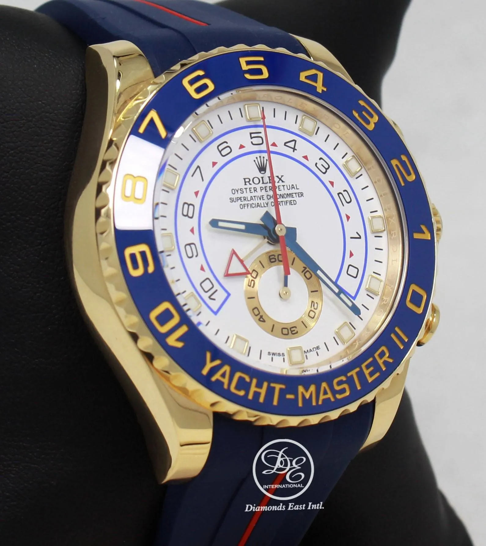 Rolex Yacht Master II 116688 18K Yellow Gold Watch / Rubber B Band Watch MINT