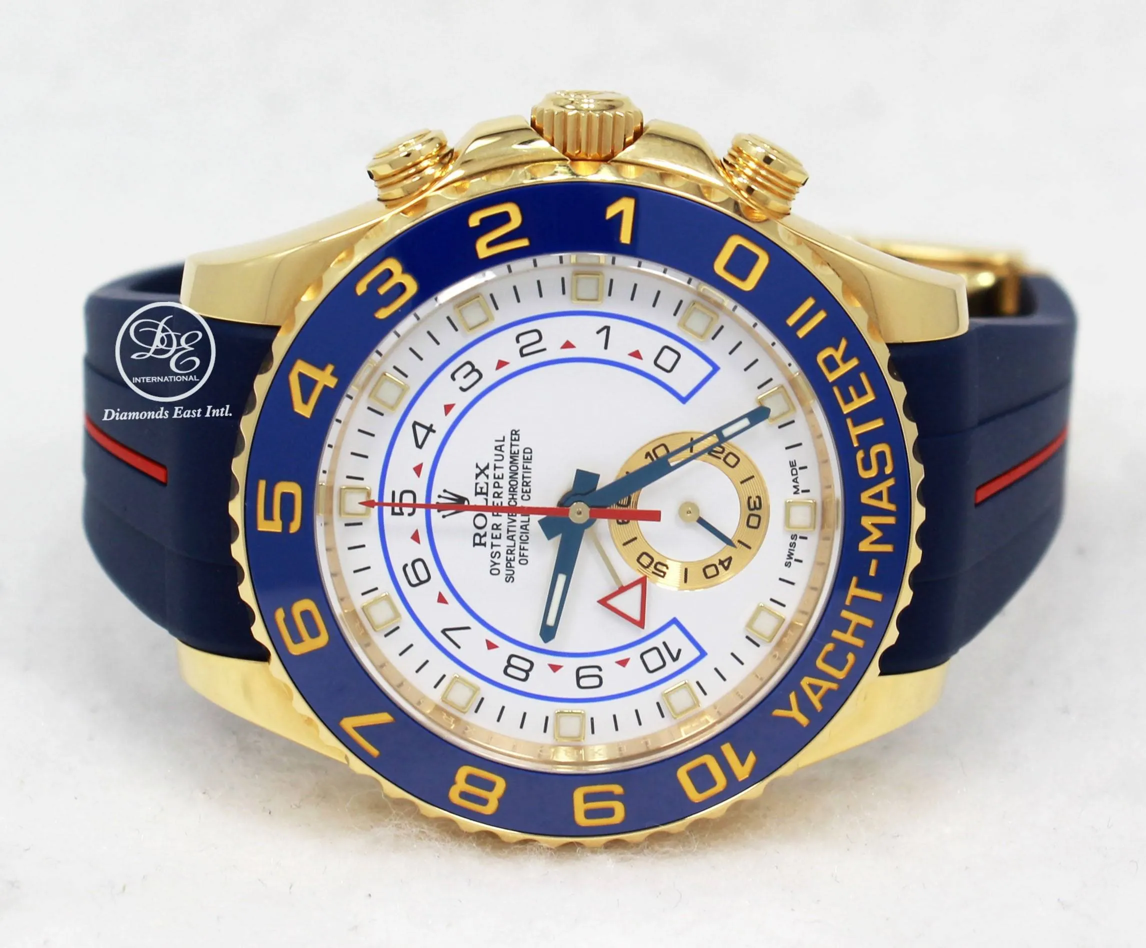 Rolex Yacht Master II 116688 18K Yellow Gold Watch / Rubber B Band Watch MINT