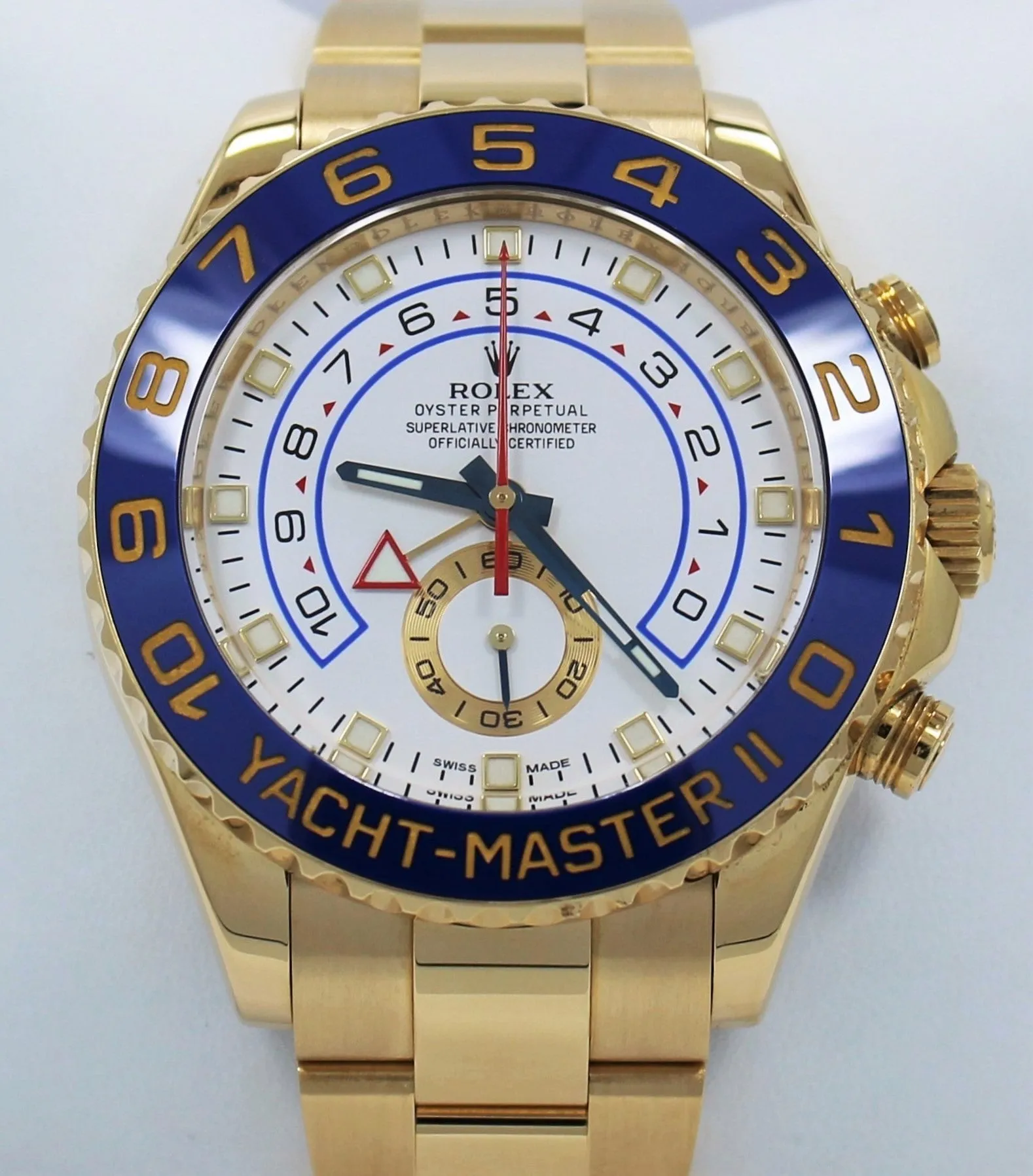 Rolex Yacht-Master II 18k Yellow Gold 116688 Oyster Watch MINT