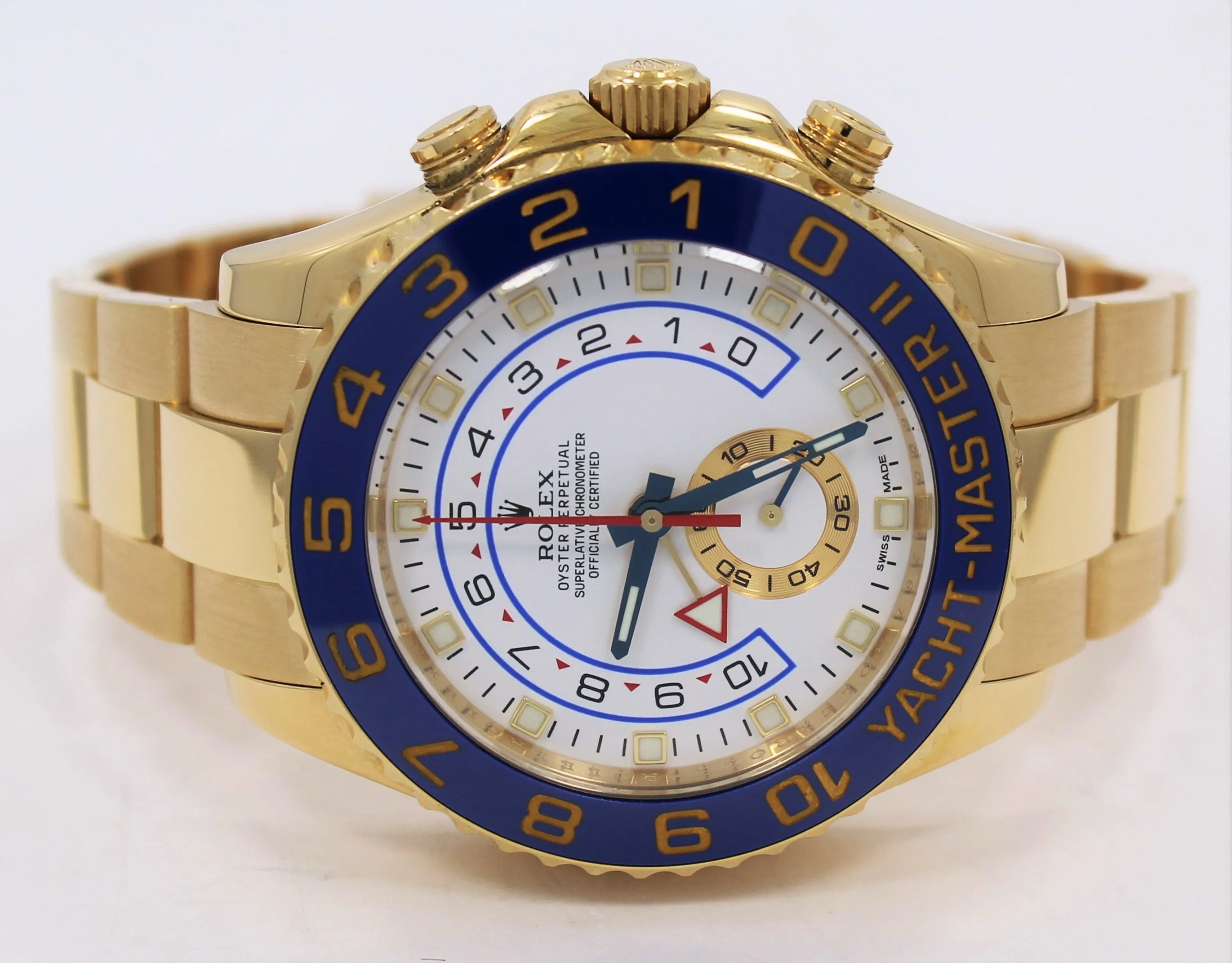 Rolex Yacht-Master II 18k Yellow Gold 116688 Oyster Watch MINT