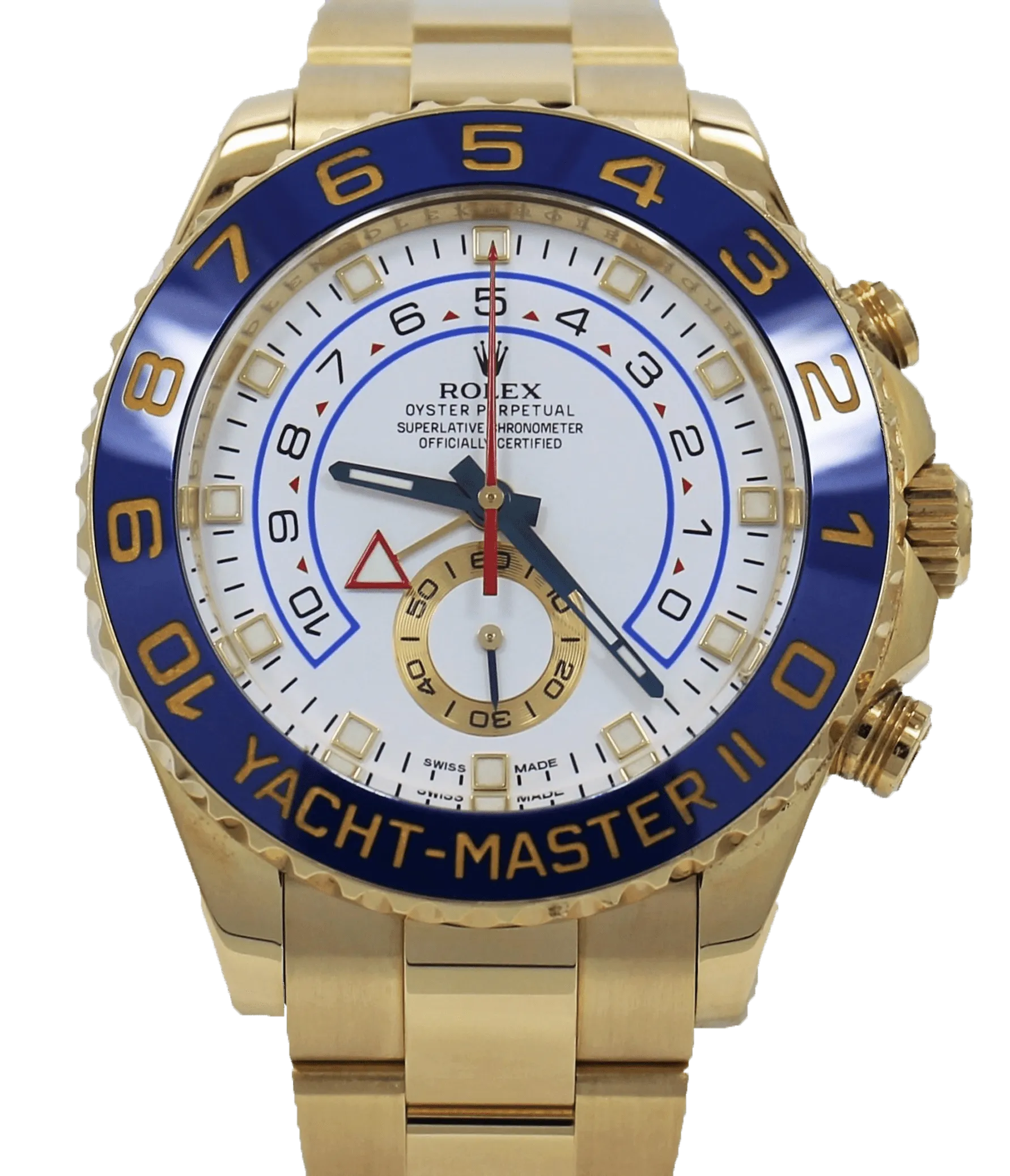 Rolex Yacht-Master II 18k Yellow Gold 116688 Oyster Watch MINT