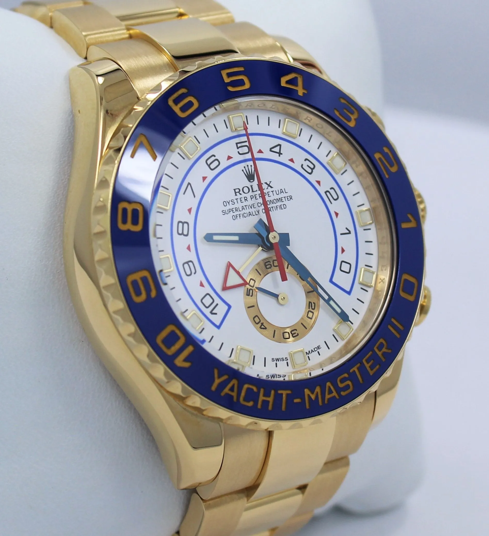 Rolex Yacht-Master II 18k Yellow Gold 116688 Oyster Watch MINT