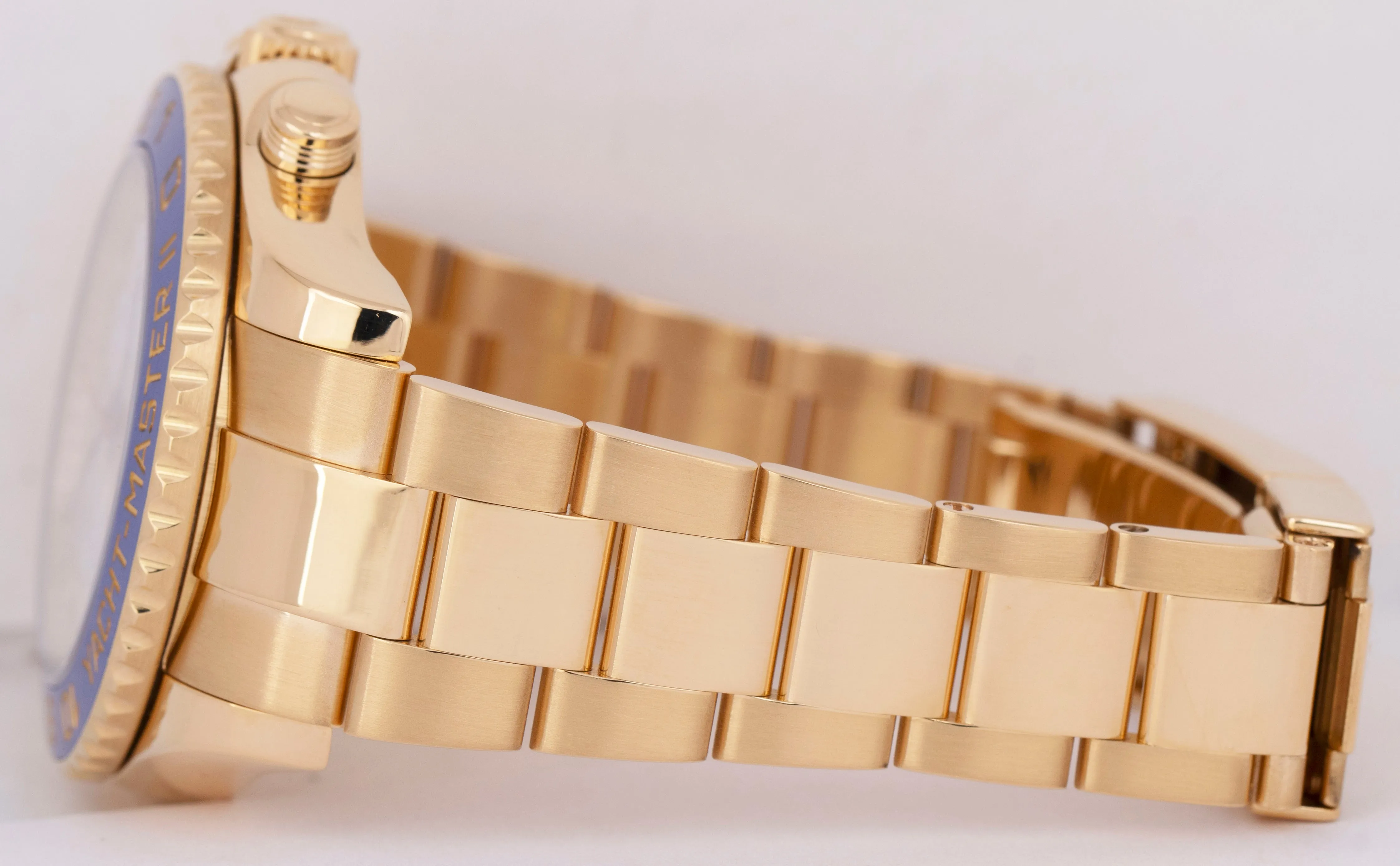 Rolex Yacht-Master II 18K Yellow Gold Blue Regatta 44mm Oyster Watch 116688