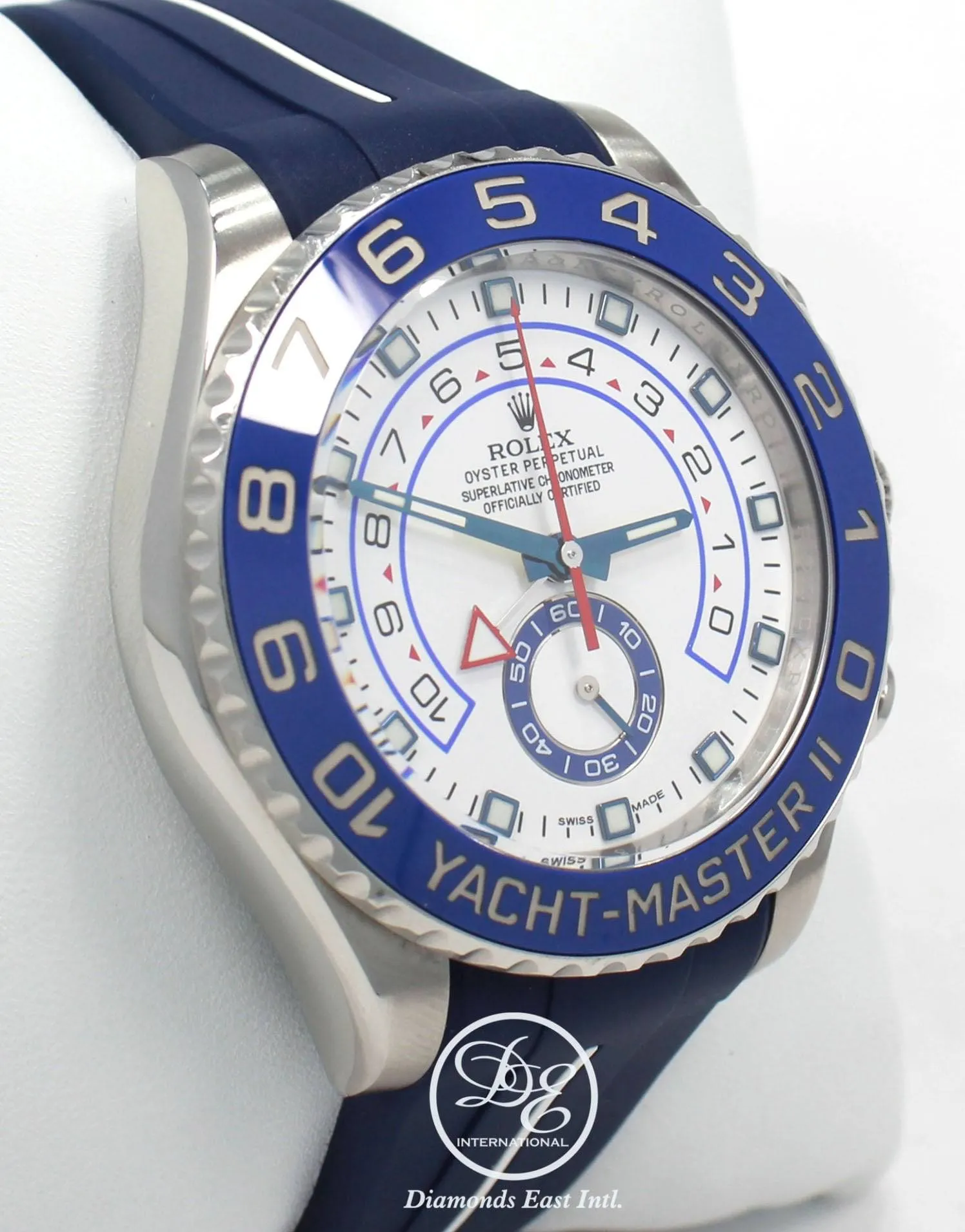 Rolex Yacht-Master II 44mm 116680 Blue Rubber B Band and Oyster Bracelet BOX/PAPERS