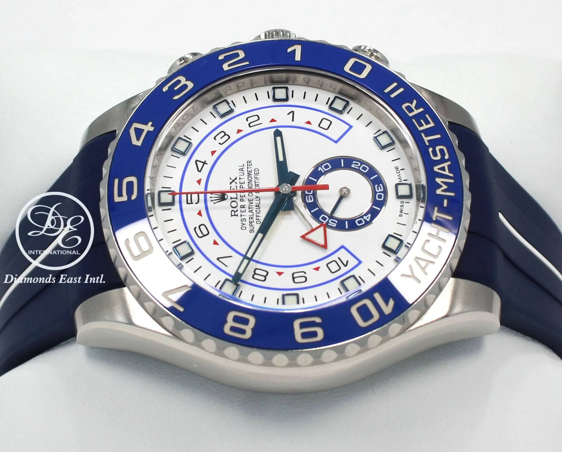 Rolex Yacht-Master II 44mm 116680 Blue Rubber B Band and Oyster Bracelet BOX/PAPERS