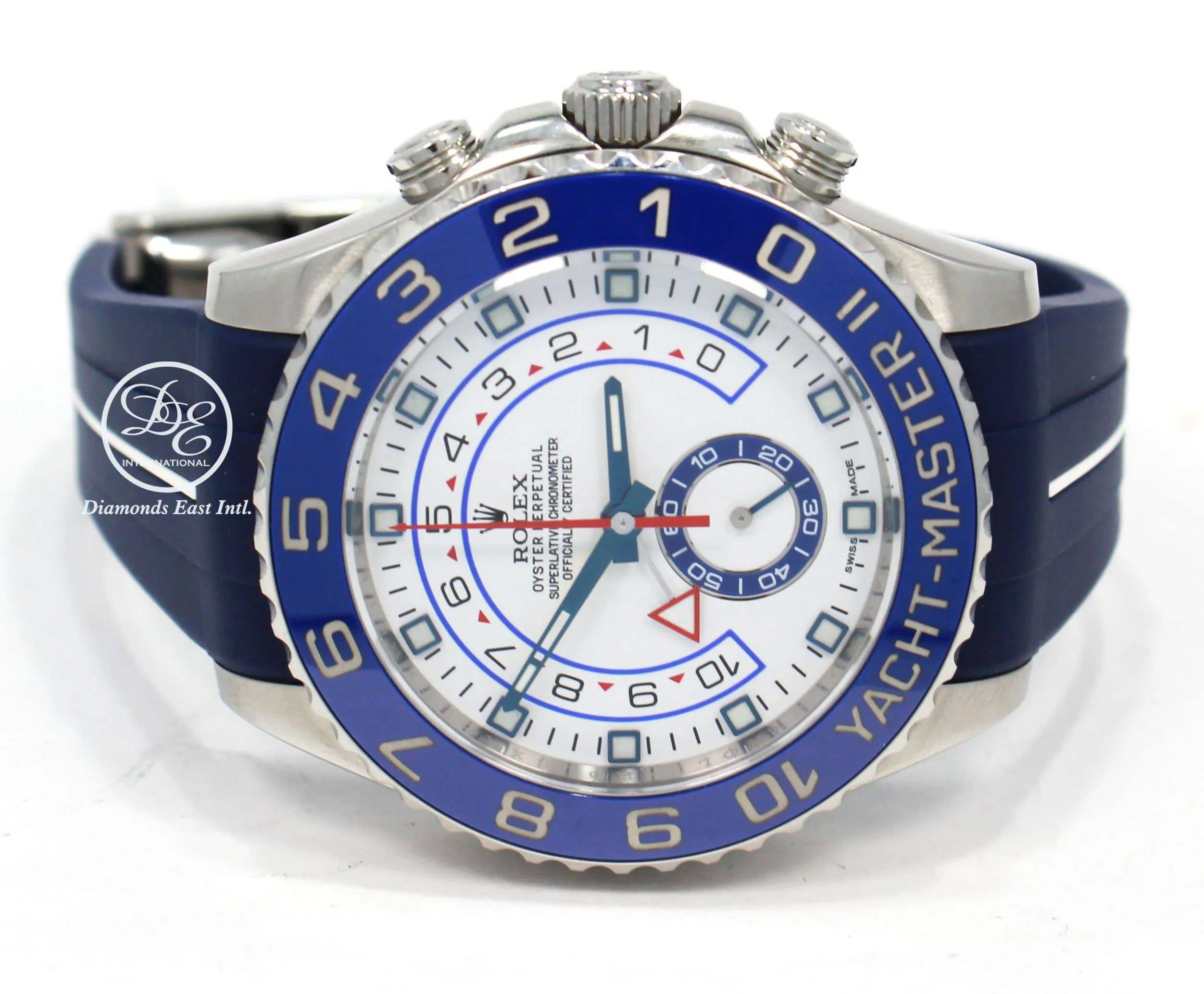 Rolex Yacht-Master II 44mm 116680 Blue Rubber B Band and Oyster Bracelet BOX/PAPERS