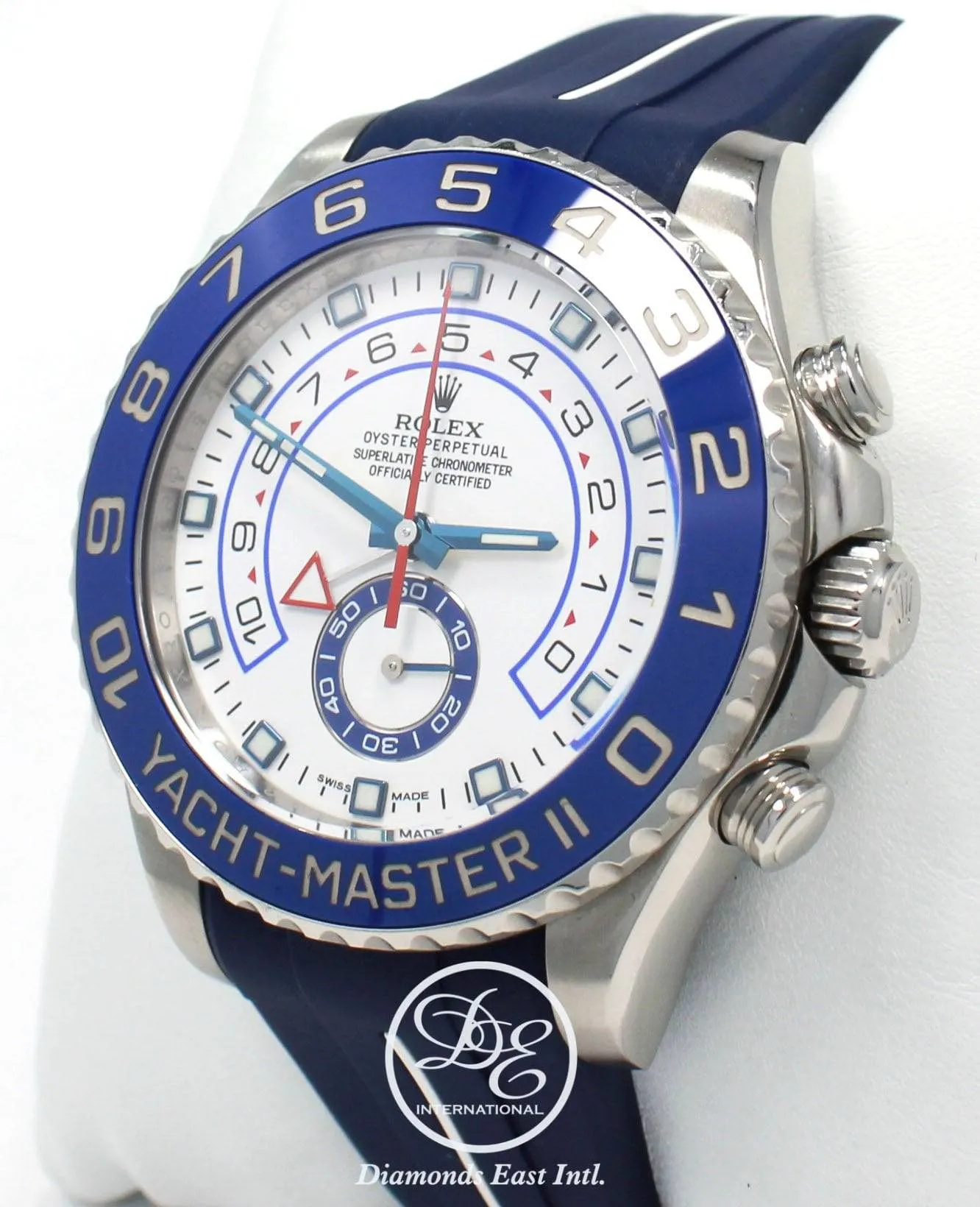 Rolex Yacht-Master II 44mm 116680 Blue Rubber B Band and Oyster Bracelet BOX/PAPERS