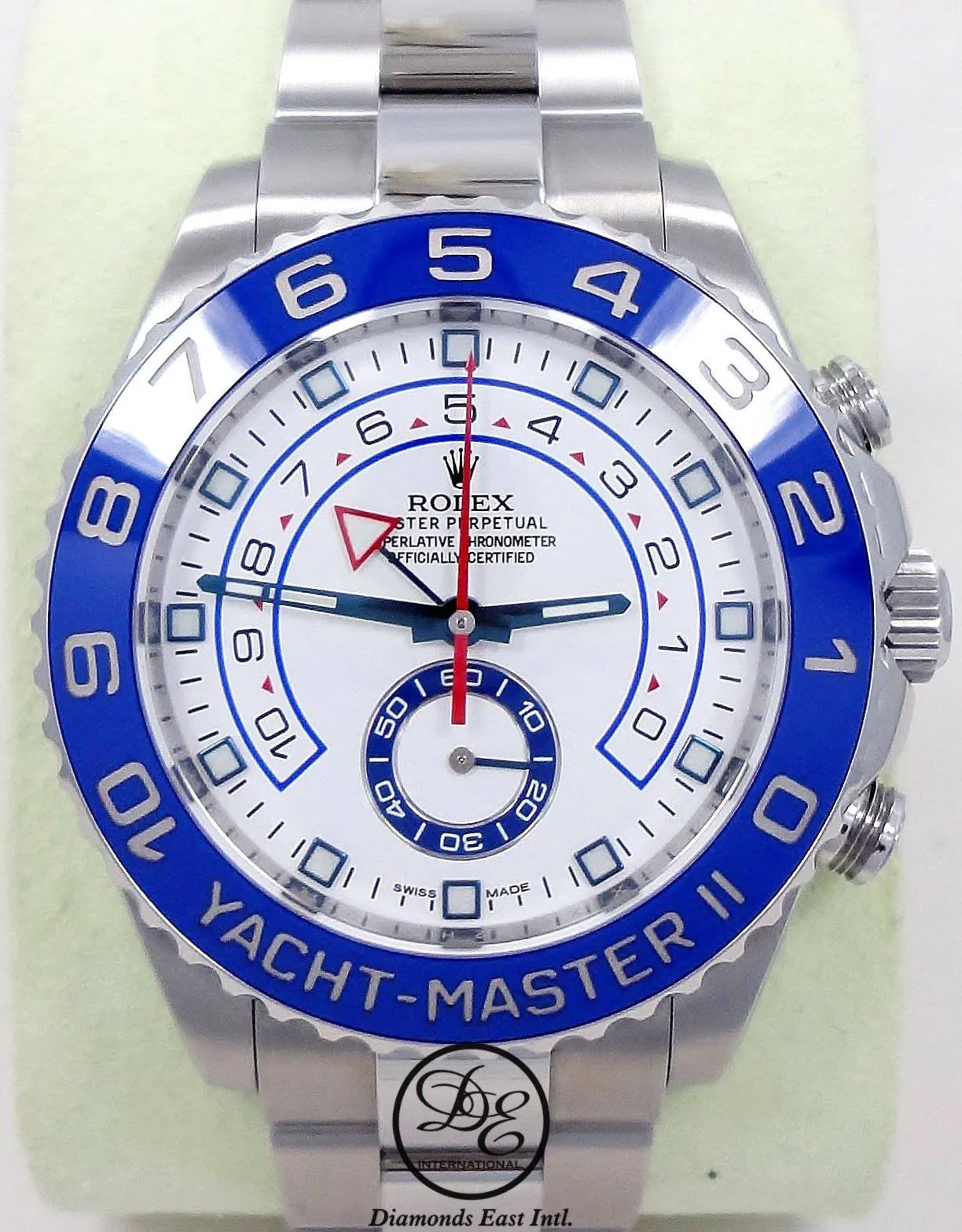 Rolex Yacht-Master II 44mm 116680 Blue Rubber B Band and Oyster Bracelet BOX/PAPERS