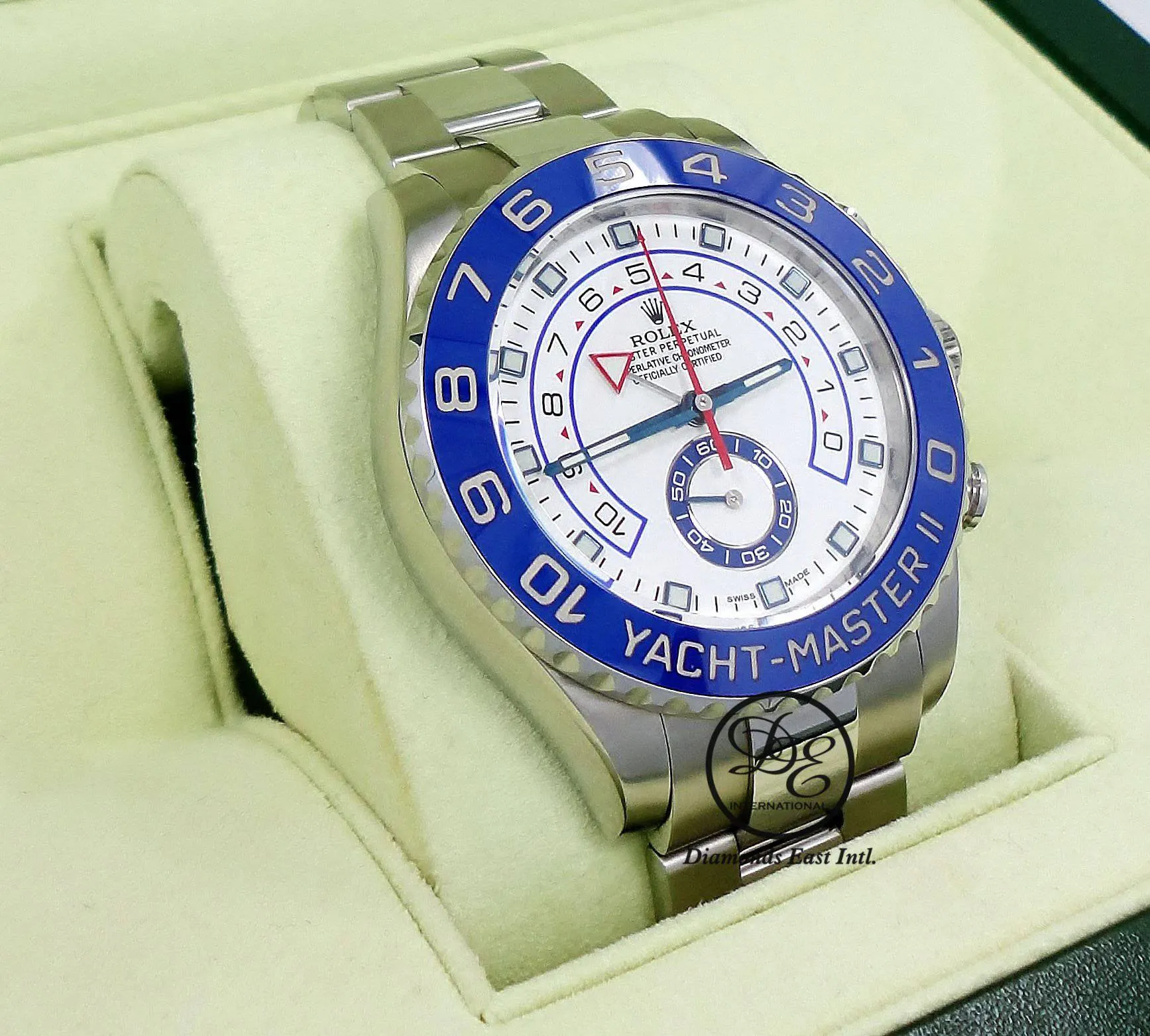 Rolex Yacht-Master II 44mm 116680 Blue Rubber B Band and Oyster Bracelet BOX/PAPERS