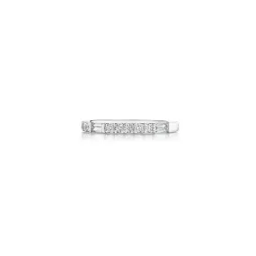 Round Brilliant and Baguette Diamond Band