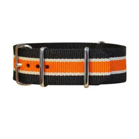 Saturn | Black & White & Orange | One-Piece | Nylon | Polished Hardware