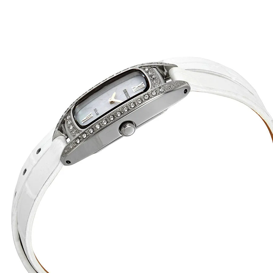 Seiko Mother of Pearl Dial Crystal Ladies Watch SUP391