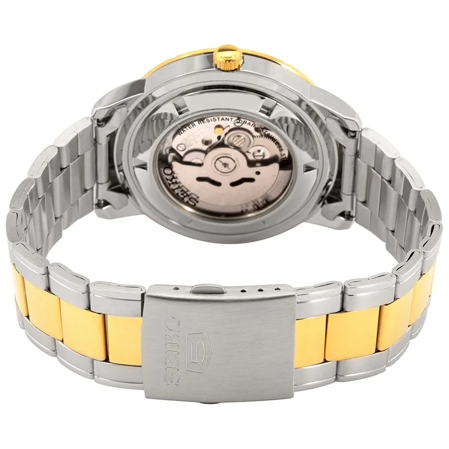 Seiko Silver Dial Automatic Two Tone Men's Watch SNKN58