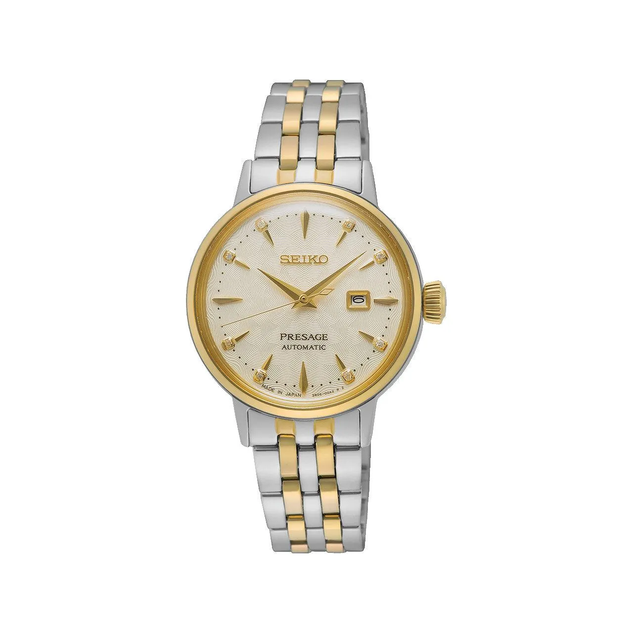 Seiko - SRE010J Presage Cocktail Time ‘White Lady’ Diamond Twist Automatic Watch