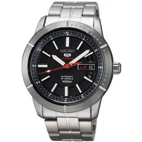 Seiko SRP337 Men's 5 Sports Black Dial Stainless Steel Bracelet Automatic Watch