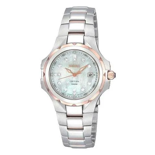 Seiko SXDB64 Women's Coutura Rose Gold Tone Diamond Watch