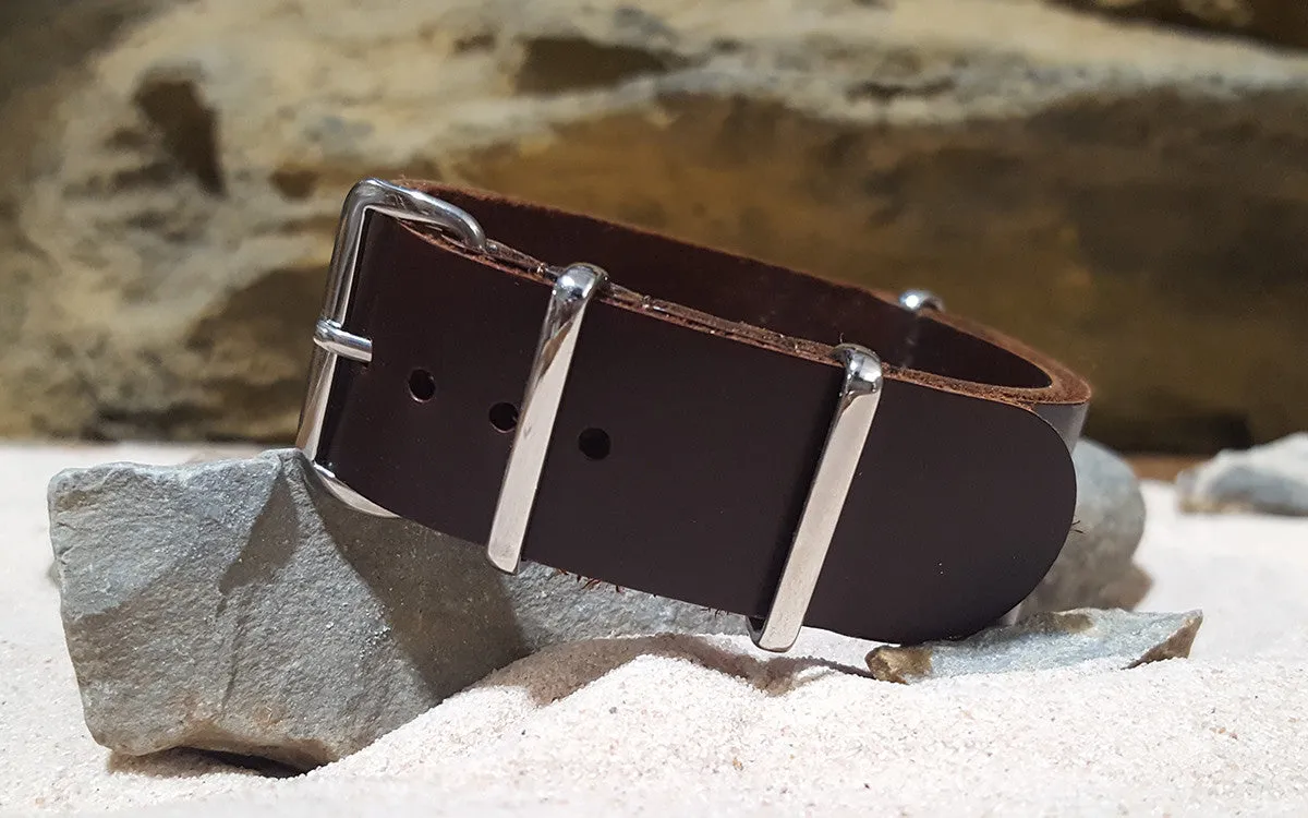 Sheriff | Brown | One-Piece | Leather | Polished Hardware
