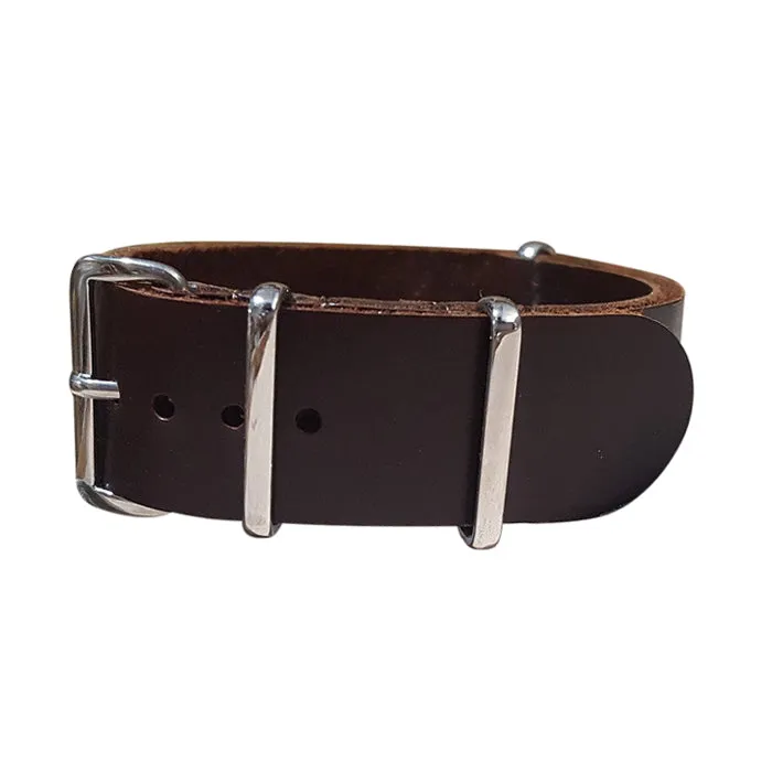 Sheriff | Brown | One-Piece | Leather | Polished Hardware