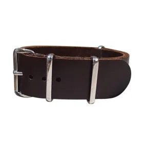 Sheriff | Brown | One-Piece | Leather | Polished Hardware