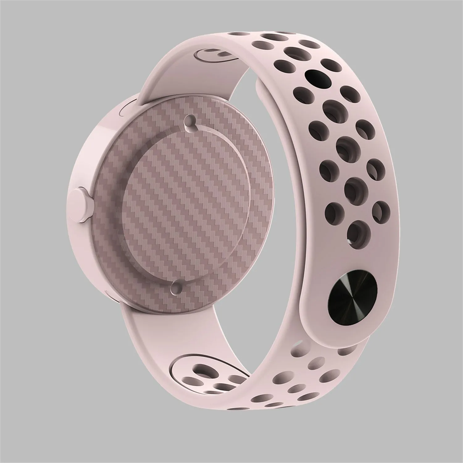 Sidiou Group New Fashion LED Digital Watch For Women Round Dial Sports Electronic Wrist Watch Waterproof Breathable Silicone Watches