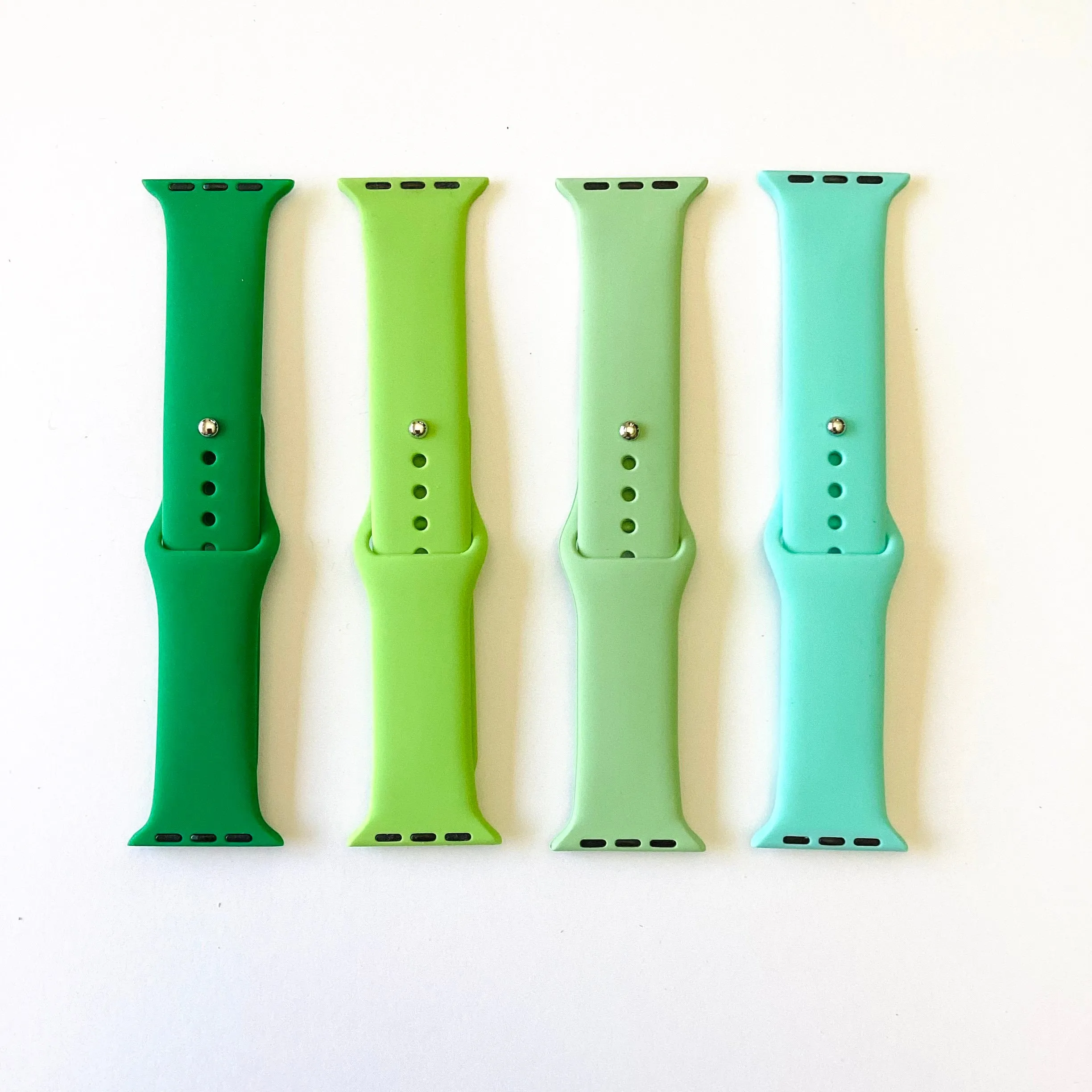Silicone Apple Watch Band - Green Hues