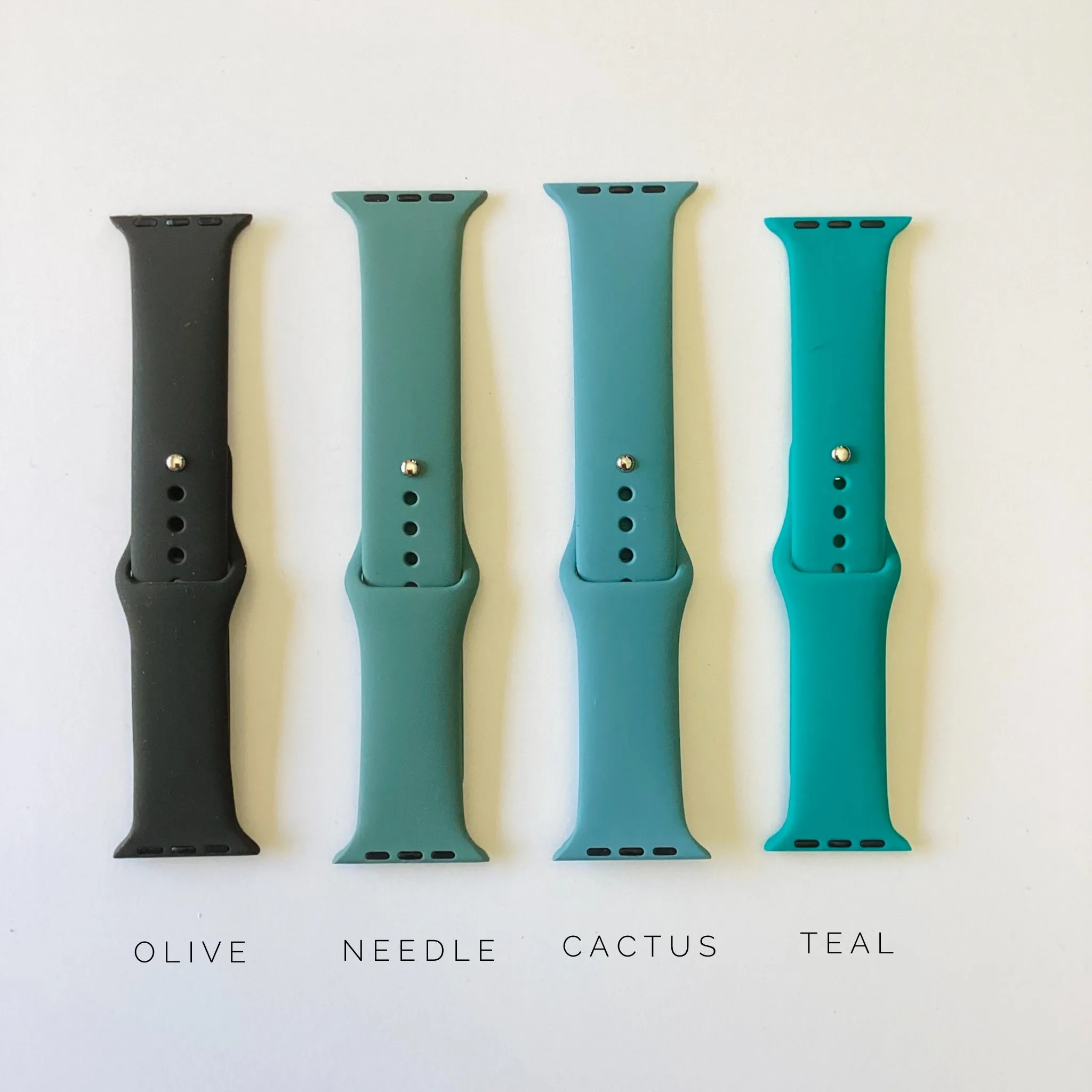 Silicone Apple Watch Band - Green Hues