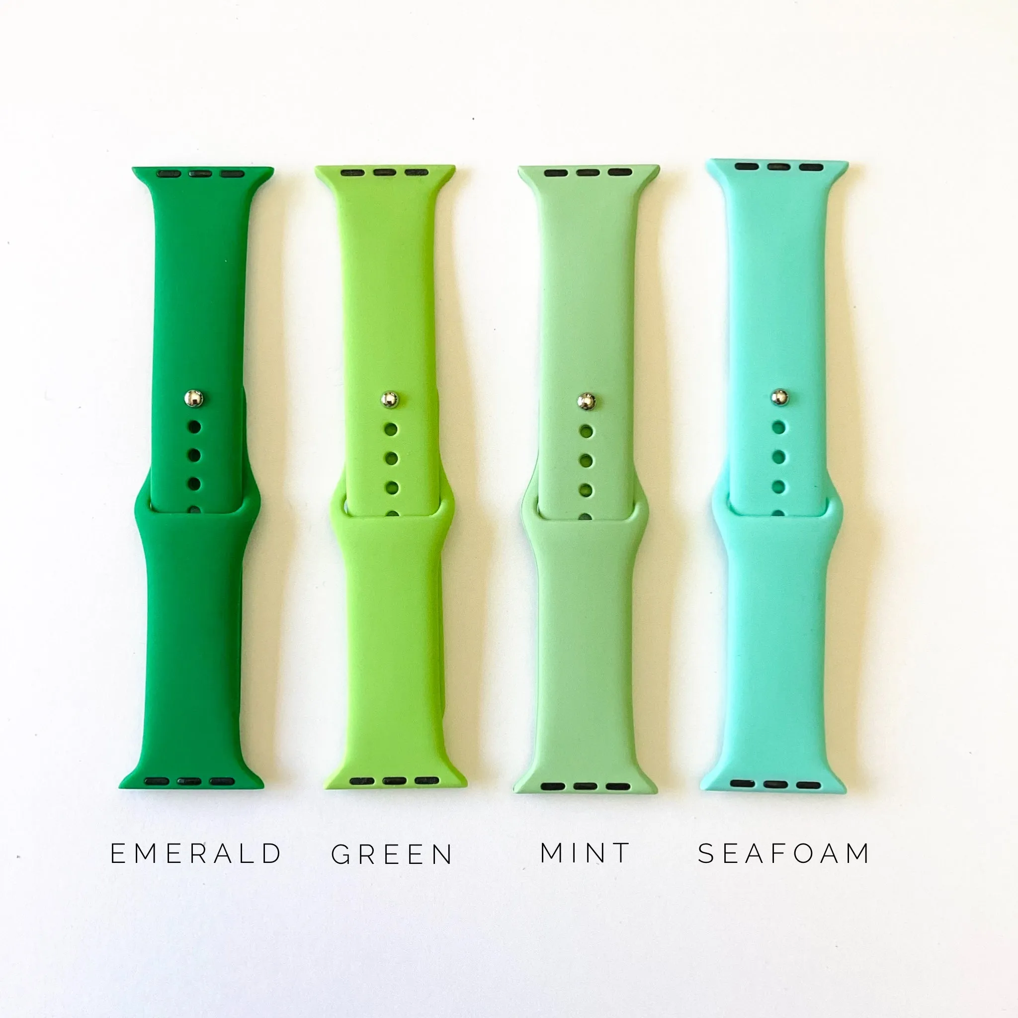 Silicone Apple Watch Band - Green Hues