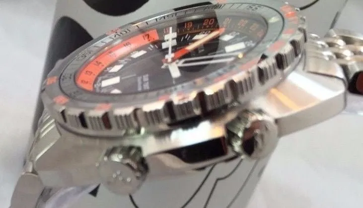 Sold!!! Doxa Sub 750 GMT Sharkhunter Diving Watch Limited Edition Black Dial Extra Strap